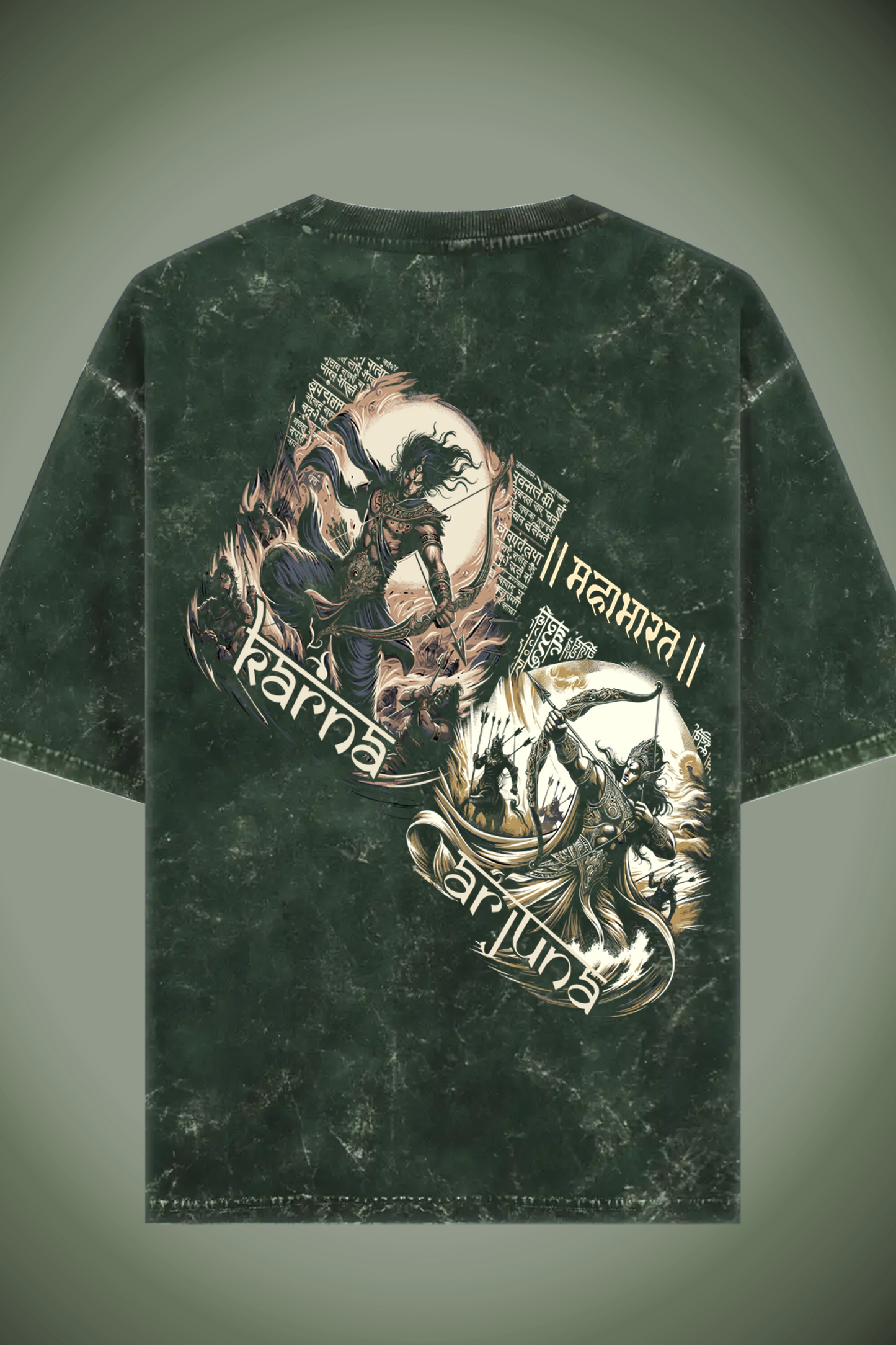 Warrior Acid Wash Oversized T-shirt