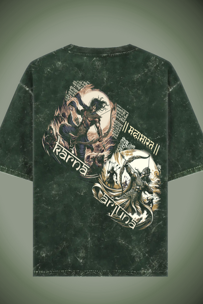 Warrior Acid Wash Oversized T-shirt