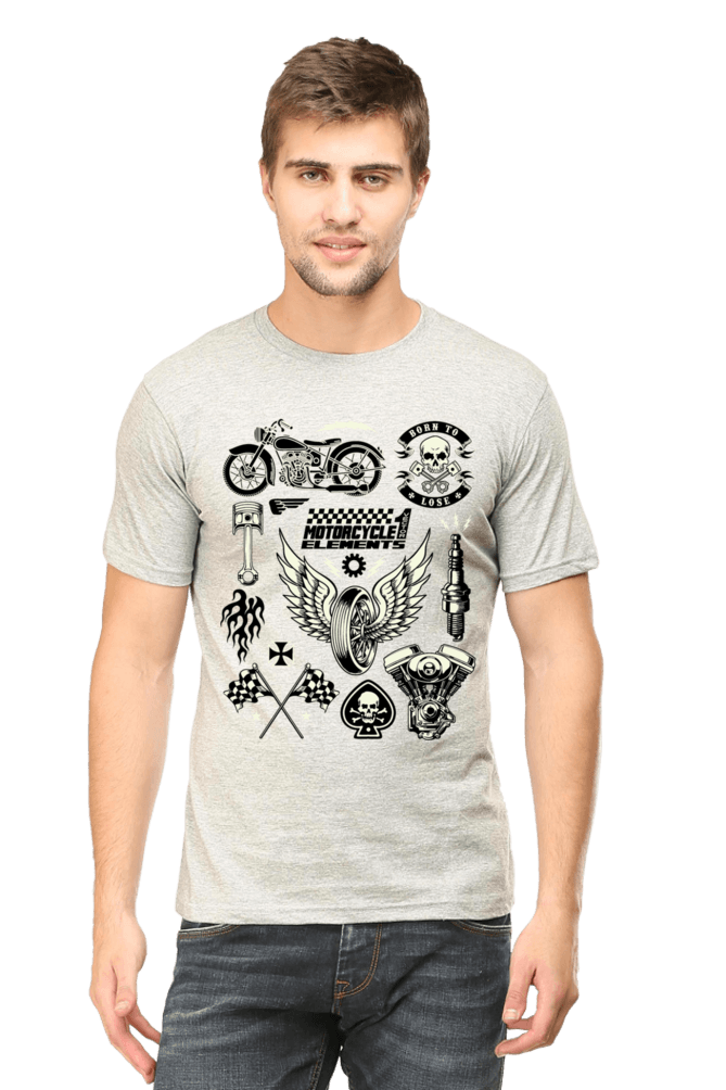 Bike Quote Round Neck T-shirt