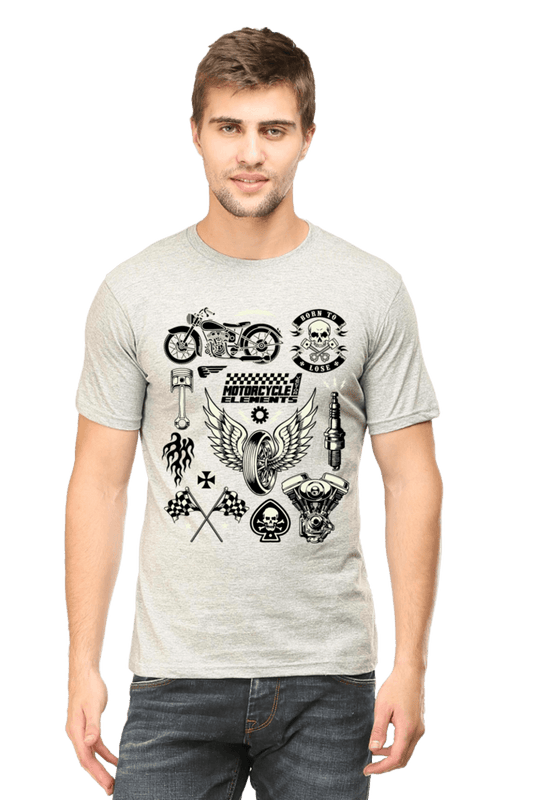 Bike Quote Round Neck T-shirt