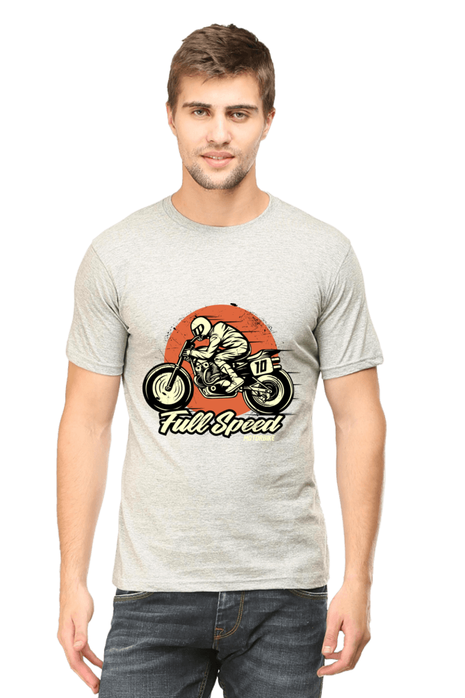 Bike Quote Round Neck T-shirt