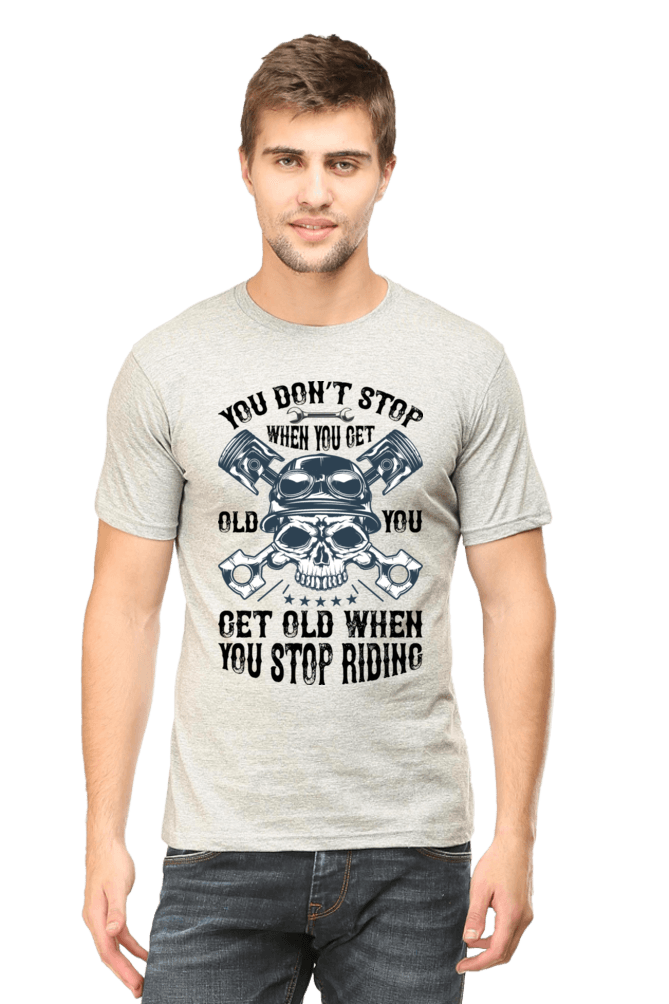Bike Quote Round Neck T-shirt