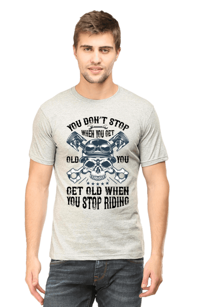 Bike Quote Round Neck T-shirt