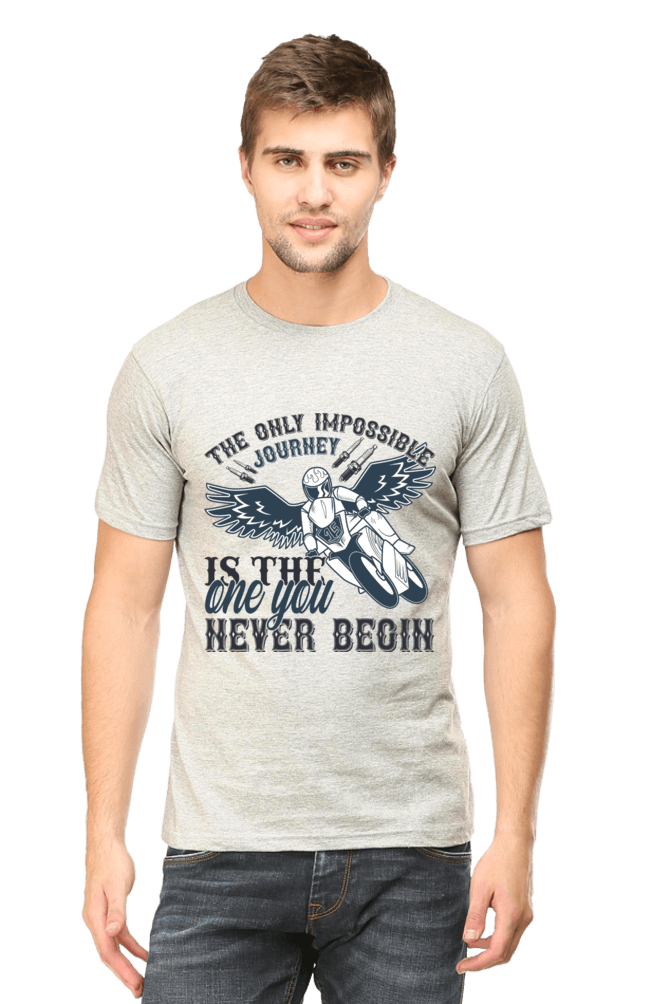 Bike Quote Round Neck T-shirt