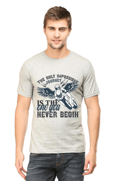 Bike Quote Round Neck T-shirt