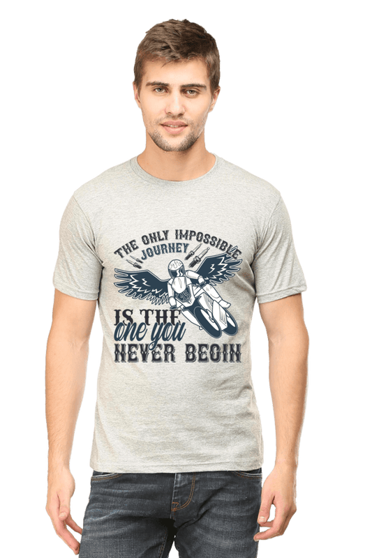 Bike Quote Round Neck T-shirt
