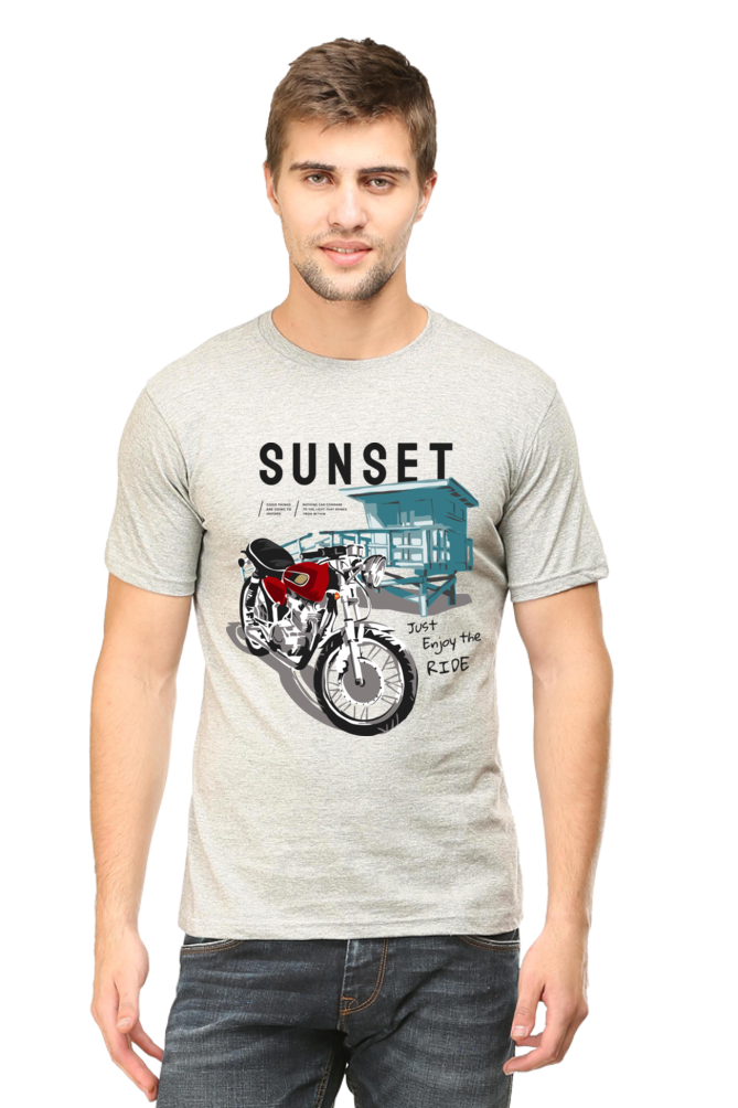 Bike Quote Round Neck T-shirt