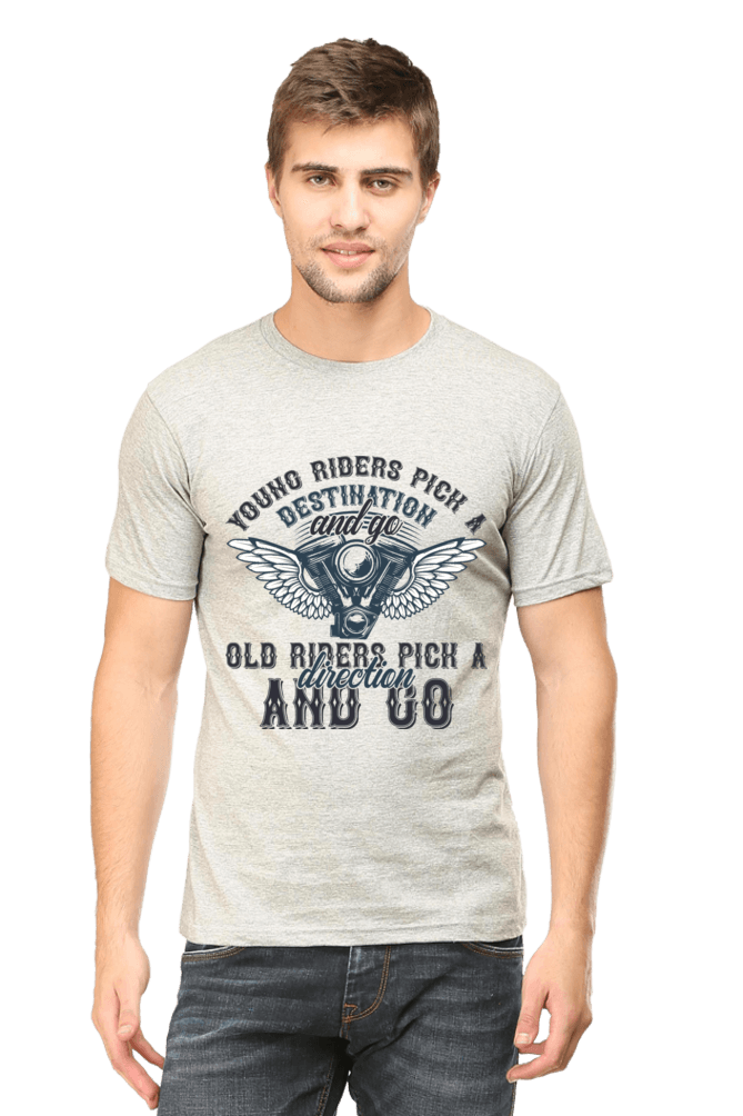 Bike Quote Round Neck T-shirt