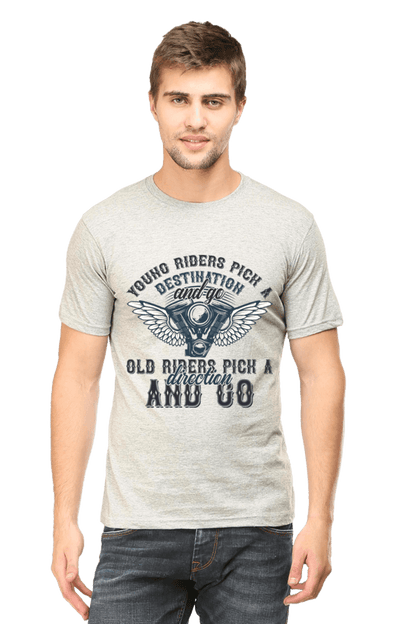 Bike Quote Round Neck T-shirt