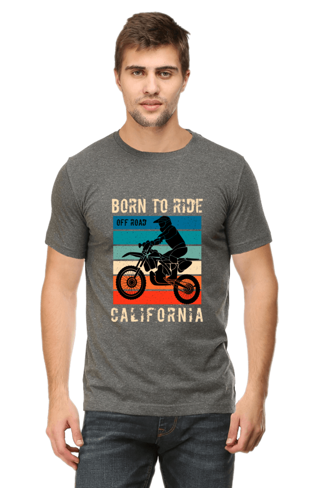 Born to Ride Round Neck T-shirt