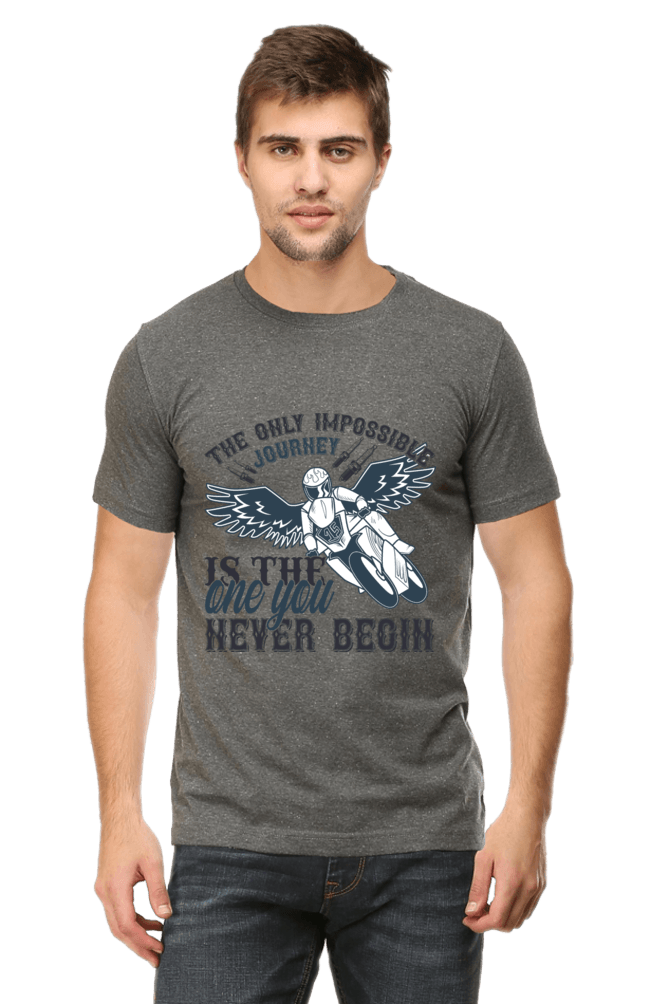Bike Quote Round Neck T-shirt