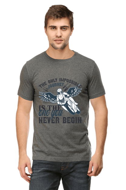 Bike Quote Round Neck T-shirt