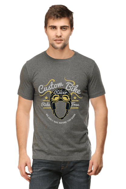 Bike Quote Round Neck T-shirt