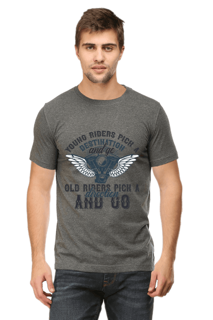 Bike Quote Round Neck T-shirt