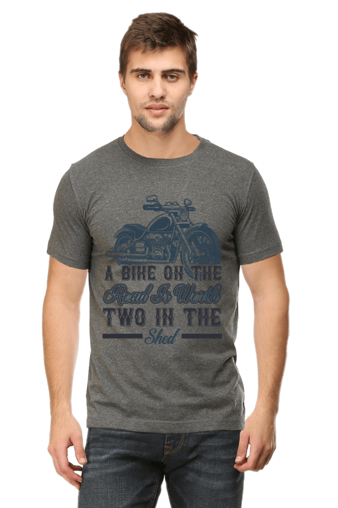 Bike Quote Round Neck T-shirt