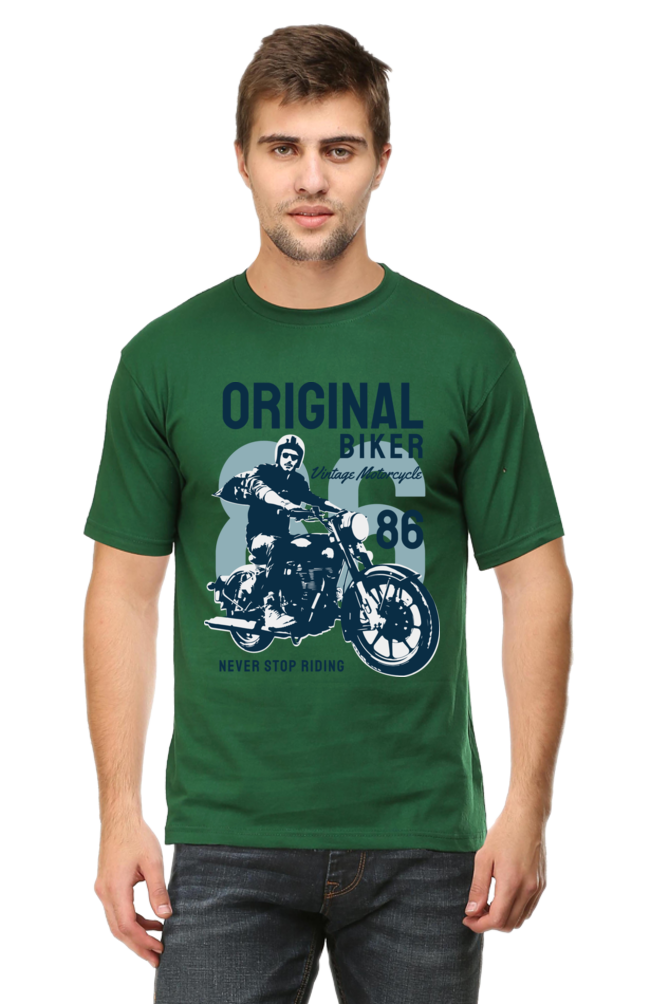 Bike Quote Round Neck T-shirt