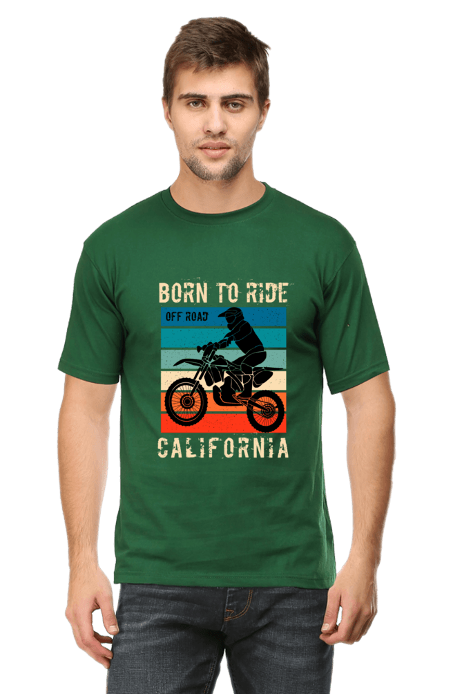 Born to Ride Round Neck T-shirt