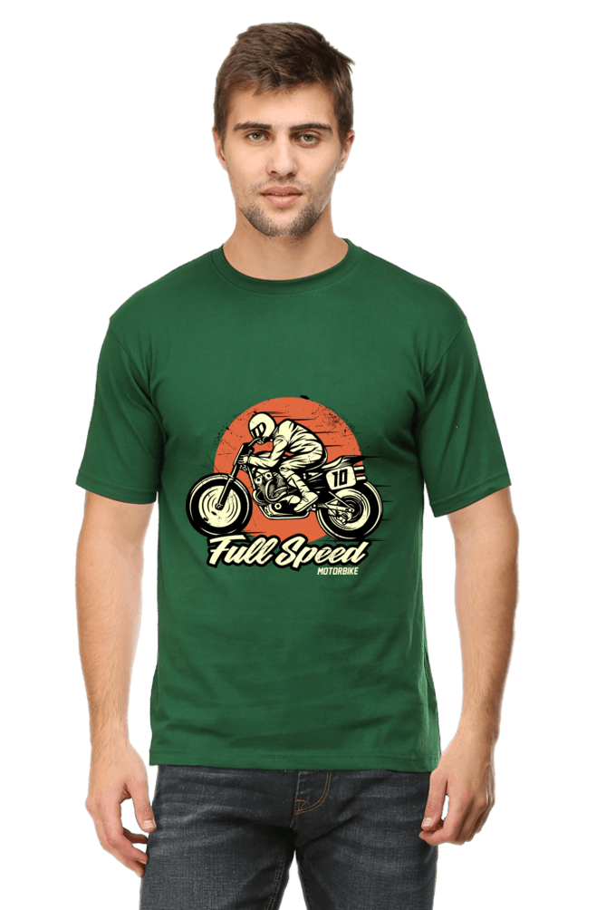 Bike Quote Round Neck T-shirt